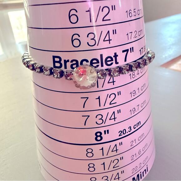 Sabika Crystal Silver Tone Summer 2014 Collection Bracelet - Picture 9 of 10